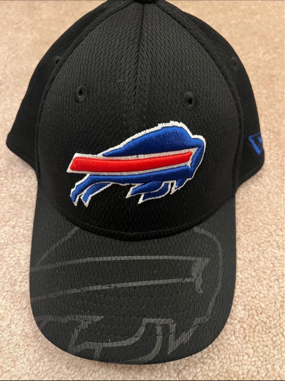 New Era Kids Buffalo Bills Black Hat with Blue and Red Logo
